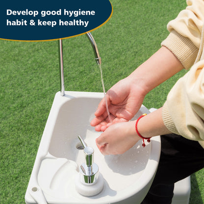 Camping Hand Wash Station, 4.5 Gallon Tank Basin Stand Camping Furniture at Gallery Canada