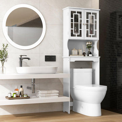 Bathroom Spacesaver Over the Toilet Door Storage Cabinet, White Bathroom Etagere at Gallery Canada