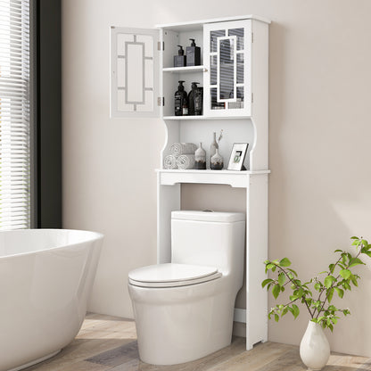 Bathroom Spacesaver Over the Toilet Door Storage Cabinet, White Bathroom Etagere at Gallery Canada