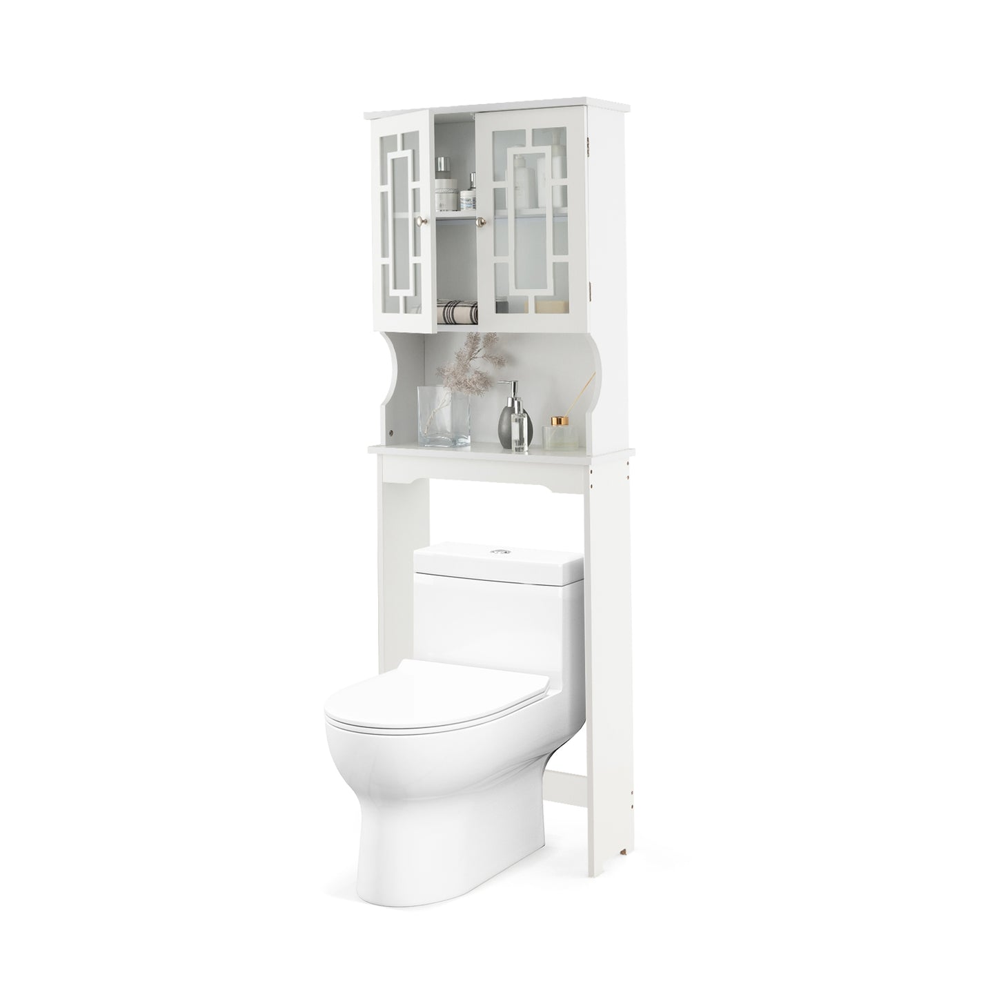 Bathroom Spacesaver Over the Toilet Door Storage Cabinet, White Bathroom Etagere at Gallery Canada
