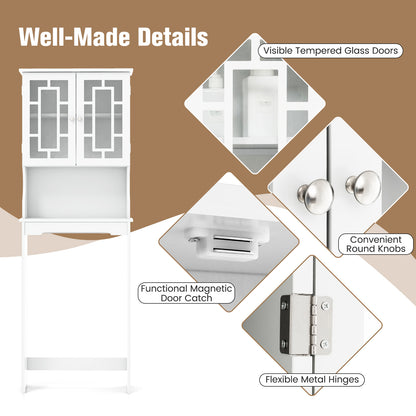 Bathroom Spacesaver Over the Toilet Door Storage Cabinet, White Bathroom Etagere at Gallery Canada