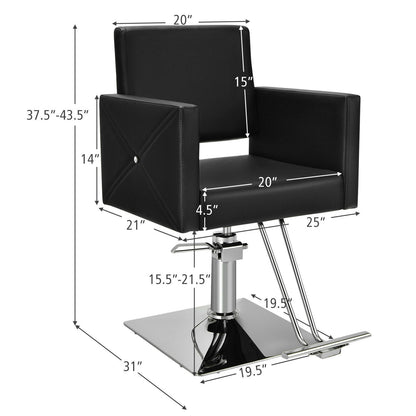 Adjustable Swivel Hydraulic Salon Chair, Black Spa & Salon at Gallery Canada