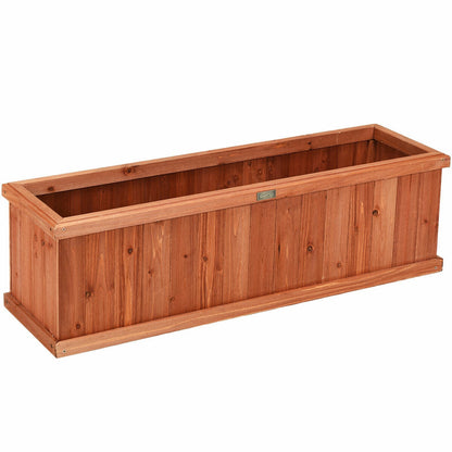 Wooden Decorative Planter Box, Brown Raised Garden Beds at Gallery Canada