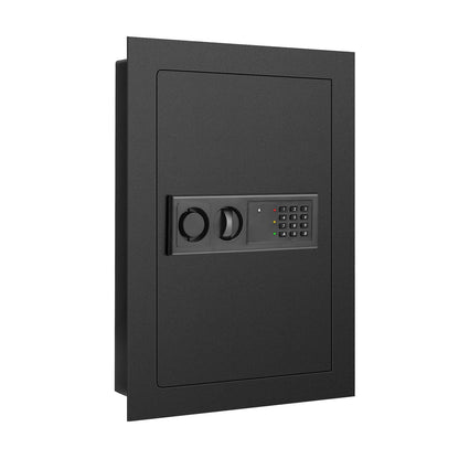 Digital Flat Recessed Wall Safe, Security Lock Gun Cash Box, Black Safe Box Black at Gallery Canada