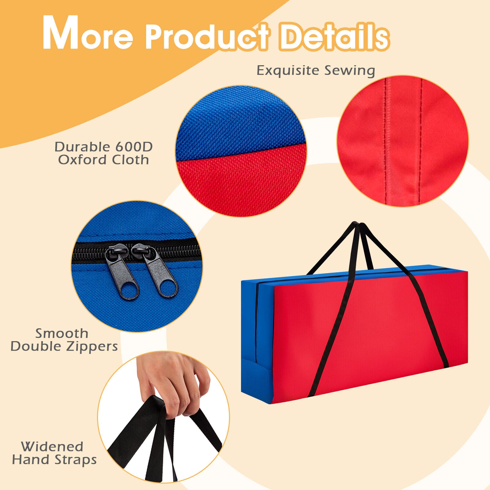 Carrying Bag For 4-To-Score Giant Game Set, Durable Zipper, Red Lawn Games at Gallery Canada