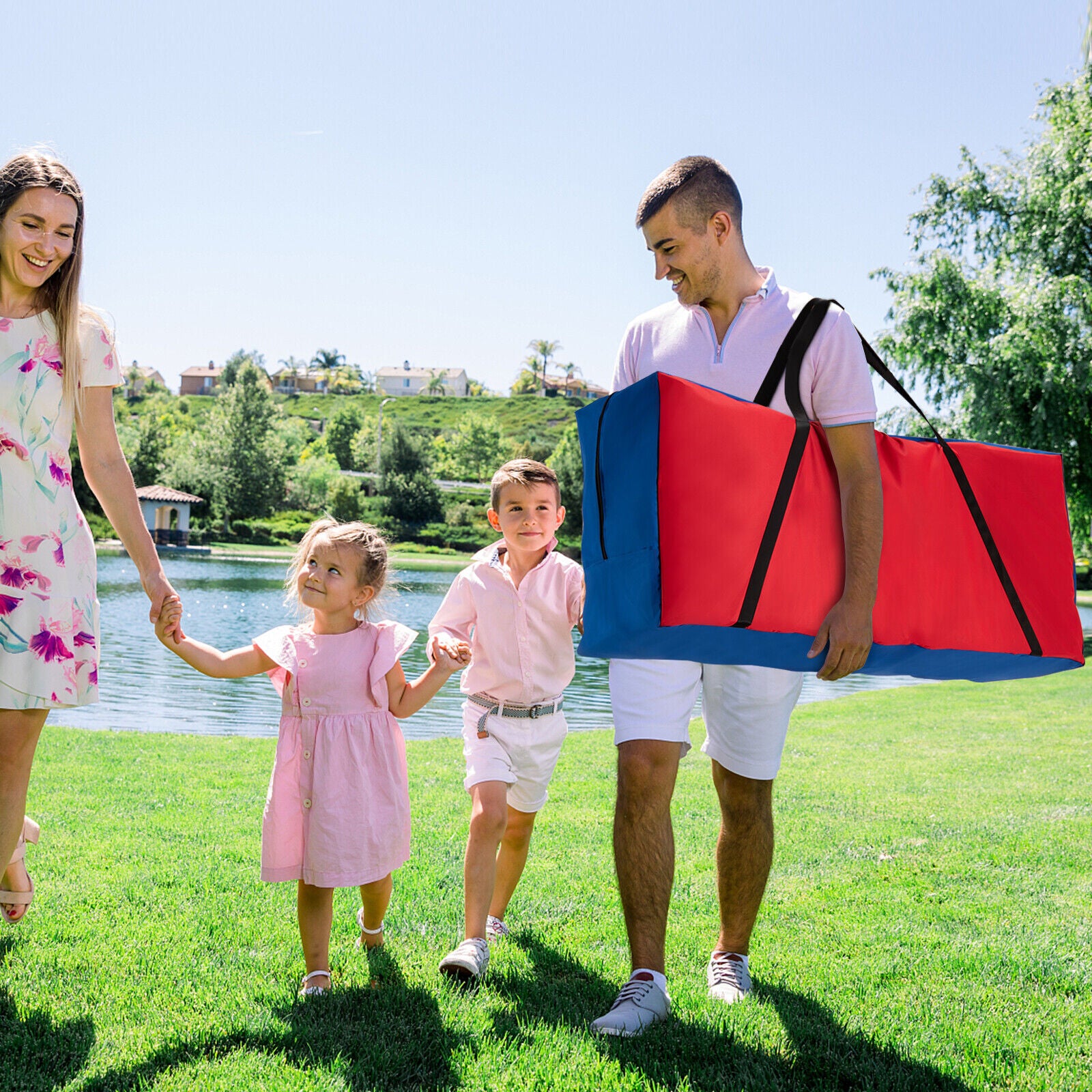 Carrying Bag For 4-To-Score Giant Game Set, Durable Zipper, Red Lawn Games at Gallery Canada