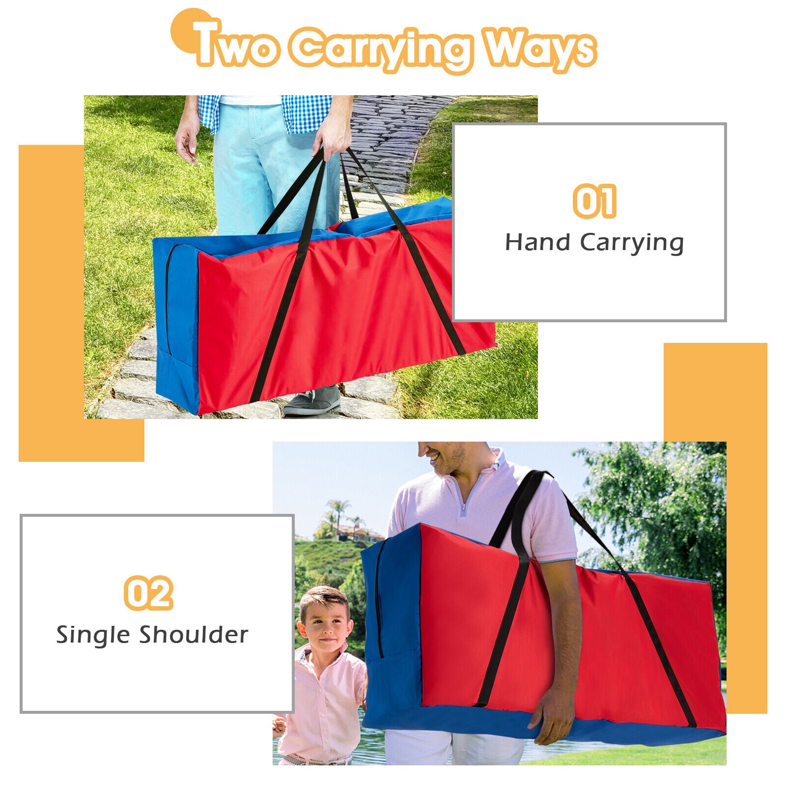 Carrying Bag For 4-To-Score Giant Game Set, Durable Zipper, Red Lawn Games at Gallery Canada