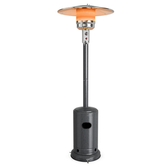 50000 BTU Propane Gas Heater, Steel, Gray Patio Heaters Gray at Gallery Canada