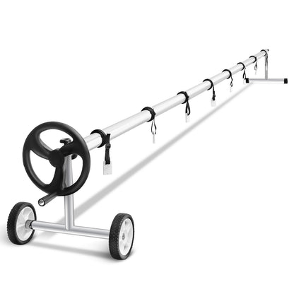 22 Ft Aluminum In-Ground Pool Solar Cover Reel Set, Silver Swimming Pools at Gallery Canada