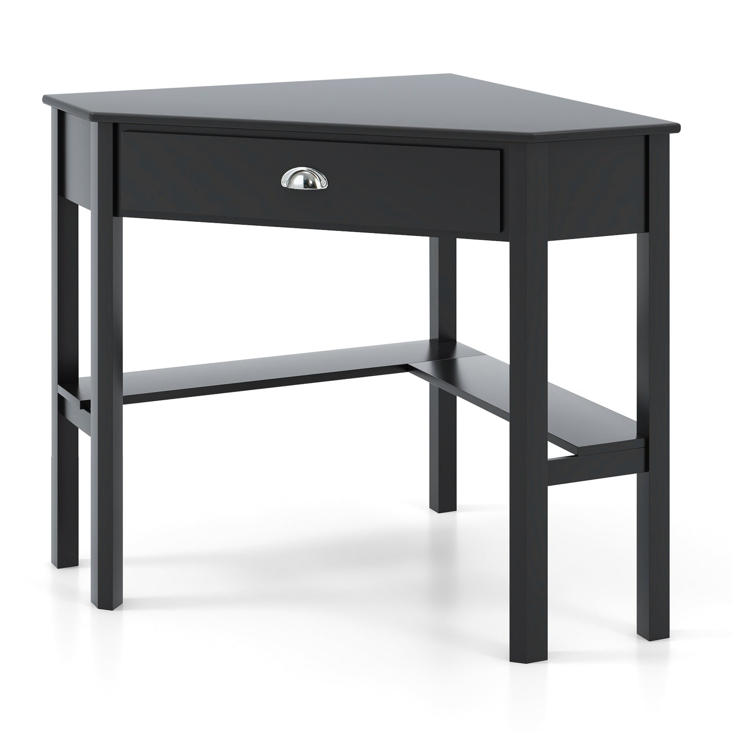 Corner Wooden Laptop Computer Desk, Black Corner Desks at Gallery Canada