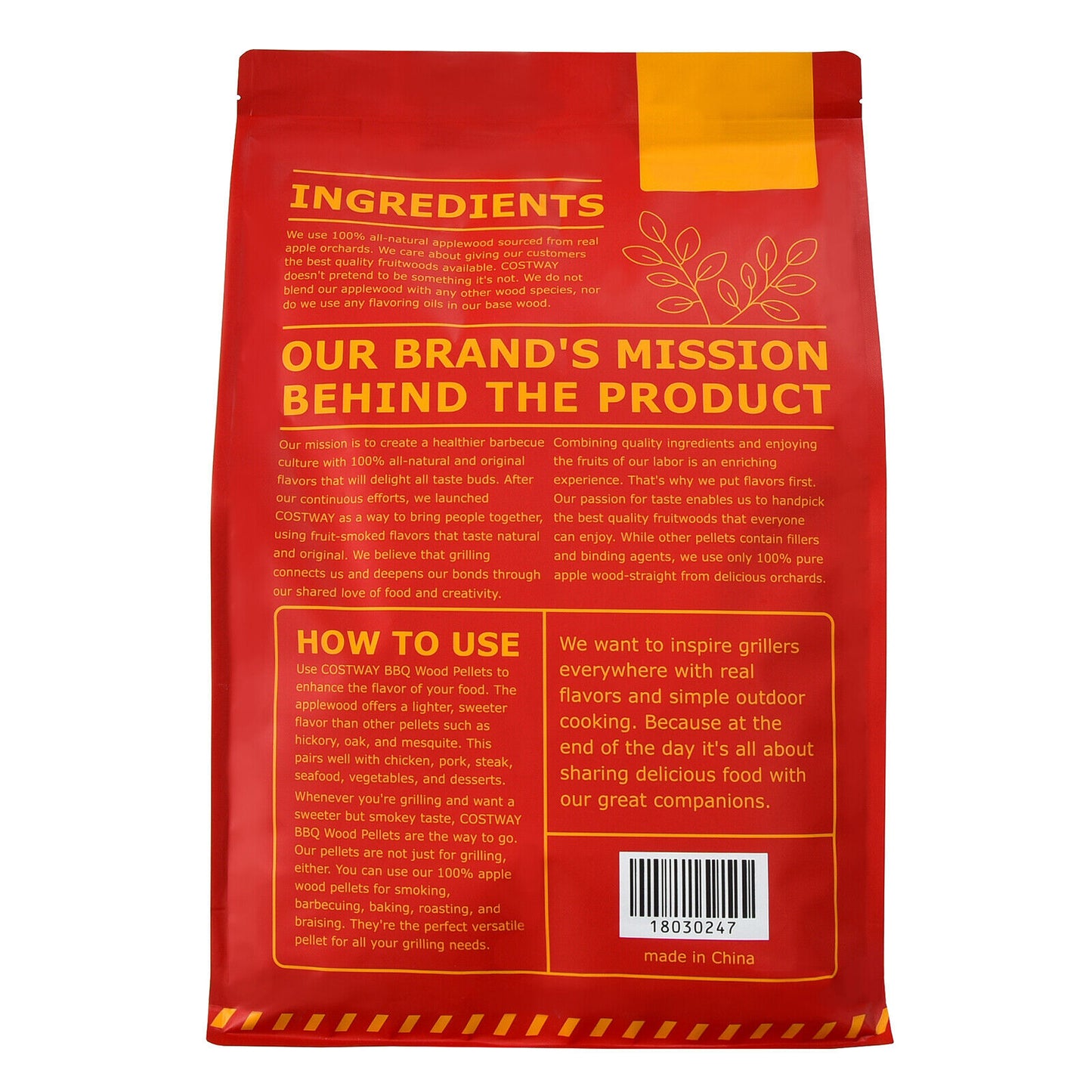 20 Pounds Apple Wood Pellets 100% All-Natural for Pellet Grills, Natural Outdoor Grills at Gallery Canada