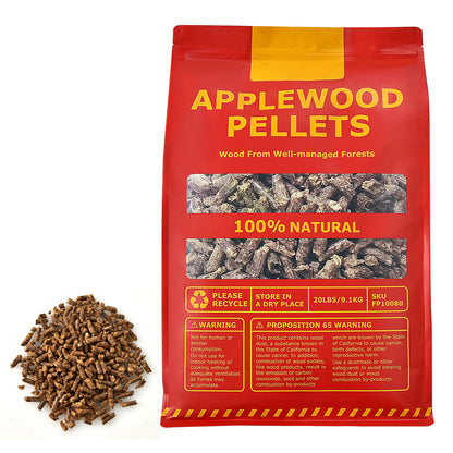 20 Pounds Apple Wood Pellets 100% All-Natural for Pellet Grills, Natural Outdoor Grills at Gallery Canada