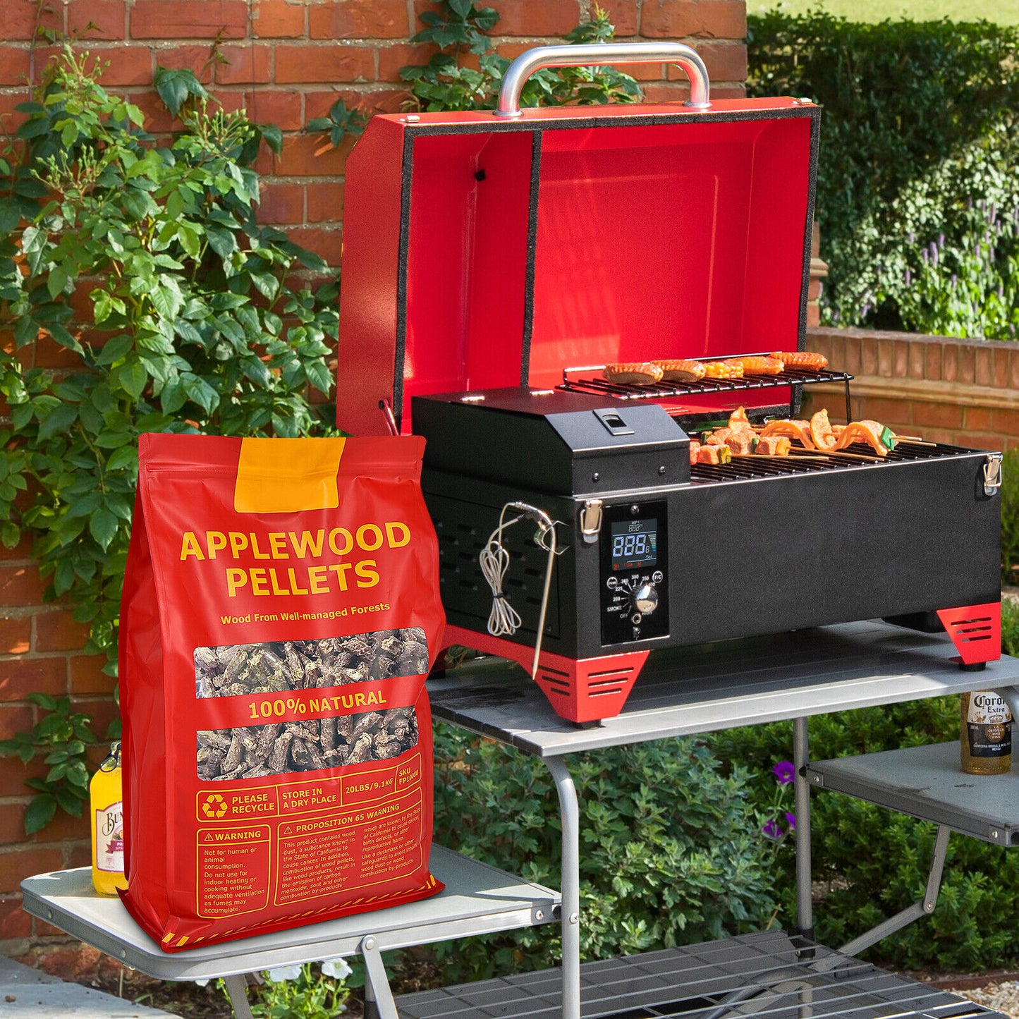 20 Pounds Apple Wood Pellets 100% All-Natural for Pellet Grills, Natural Outdoor Grills at Gallery Canada