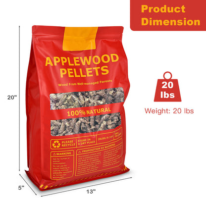 20 Pounds Apple Wood Pellets 100% All-Natural for Pellet Grills, Natural Outdoor Grills at Gallery Canada