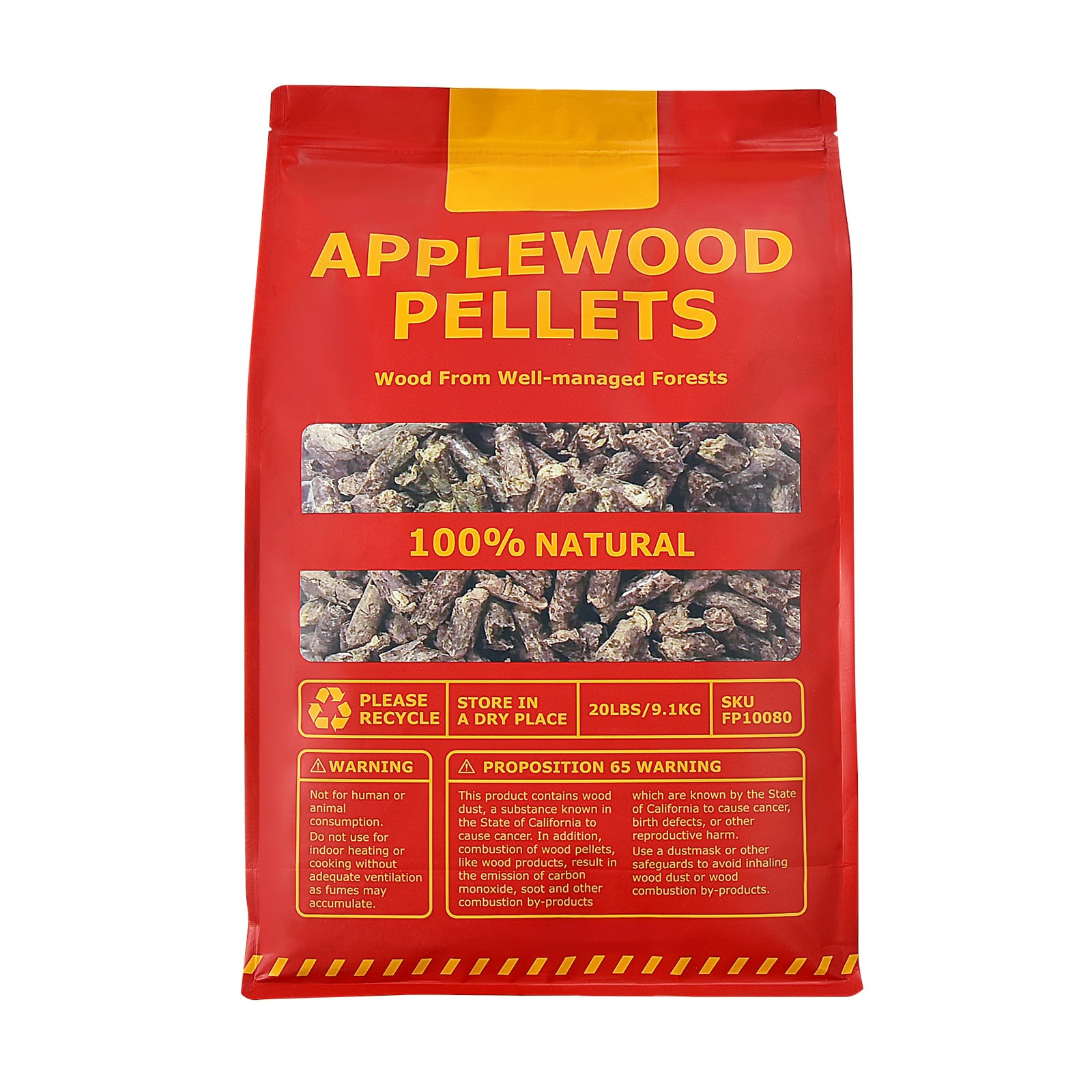 20 Pounds Apple Wood Pellets 100% All-Natural for Pellet Grills, Natural Outdoor Grills at Gallery Canada