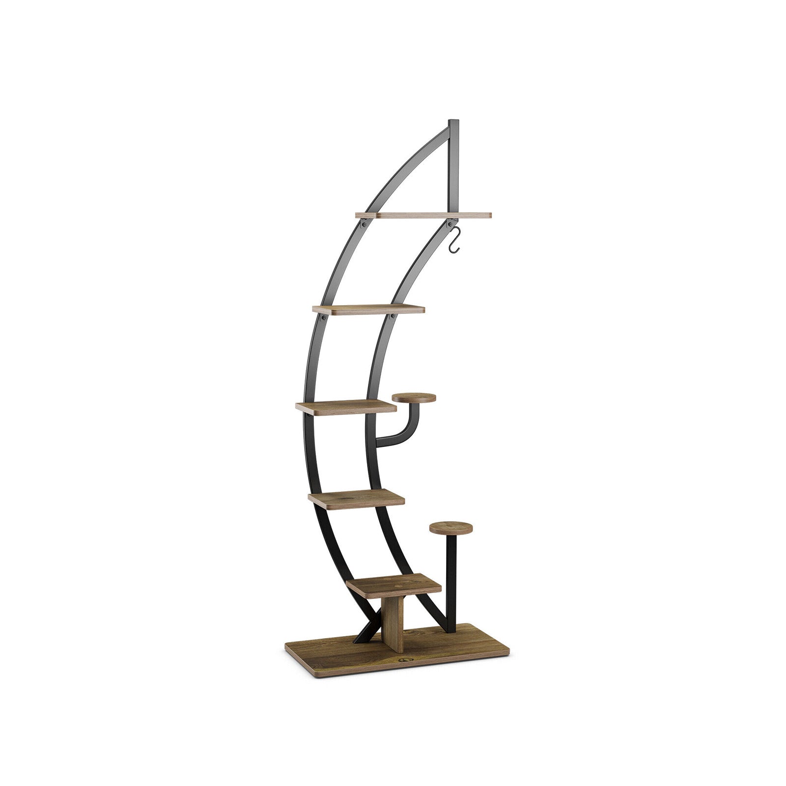 6 Tier 9 Potted Metal Plant Stand Holder, Natural Plant Stands at Gallery Canada