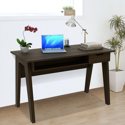 Dressing Table With Flip Mirror, Storage Drawer, Brown Makeup Vanities at Gallery Canada