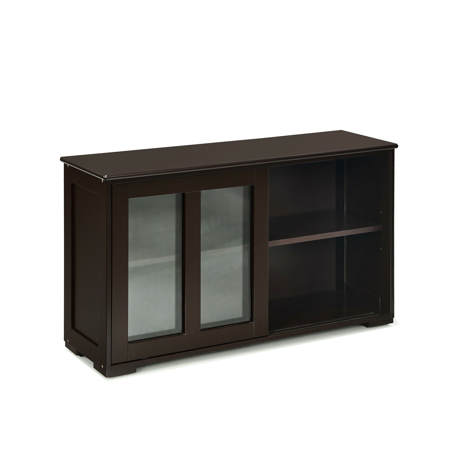 Sideboard Buffet Cupboard, Storage Cabinet With Sliding Door, Brown Sideboards Cabinets & Buffets at Gallery Canada