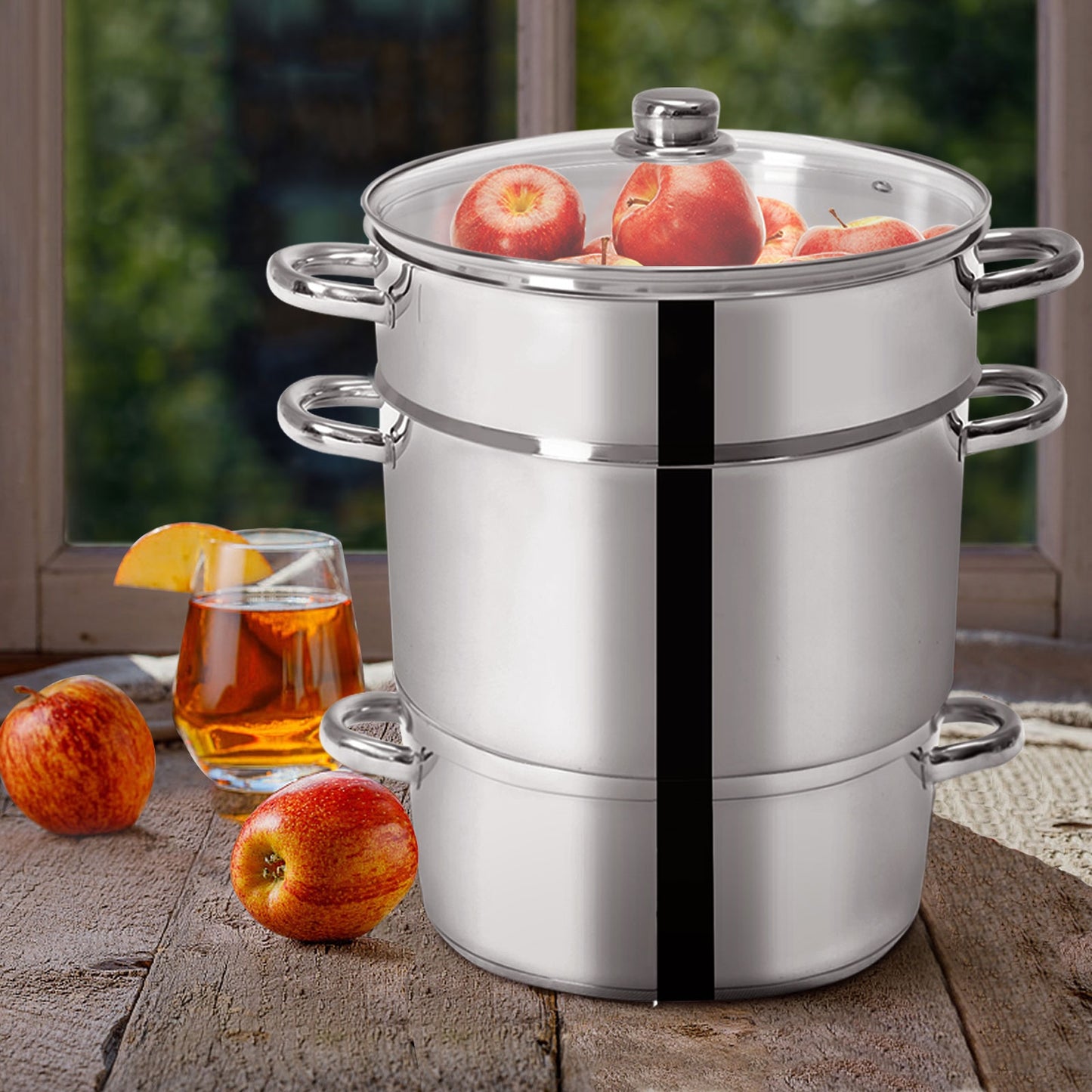 11-Quart Stainless Steel Fruit Juicer Steamer, Silver Food Steamers at Gallery Canada