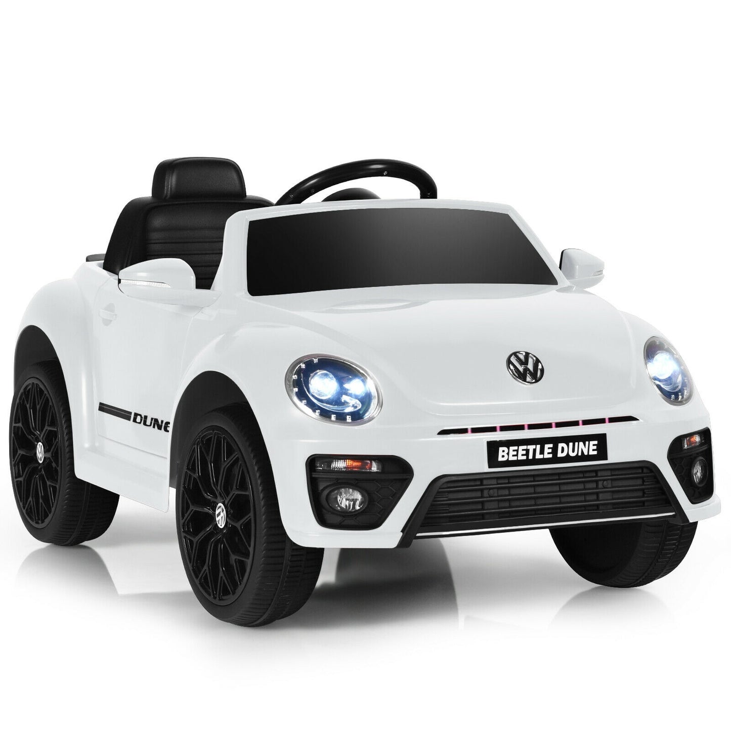 Kids Electric Ride On Car, Remote Control, White Powered Ride On Toys White at Gallery Canada