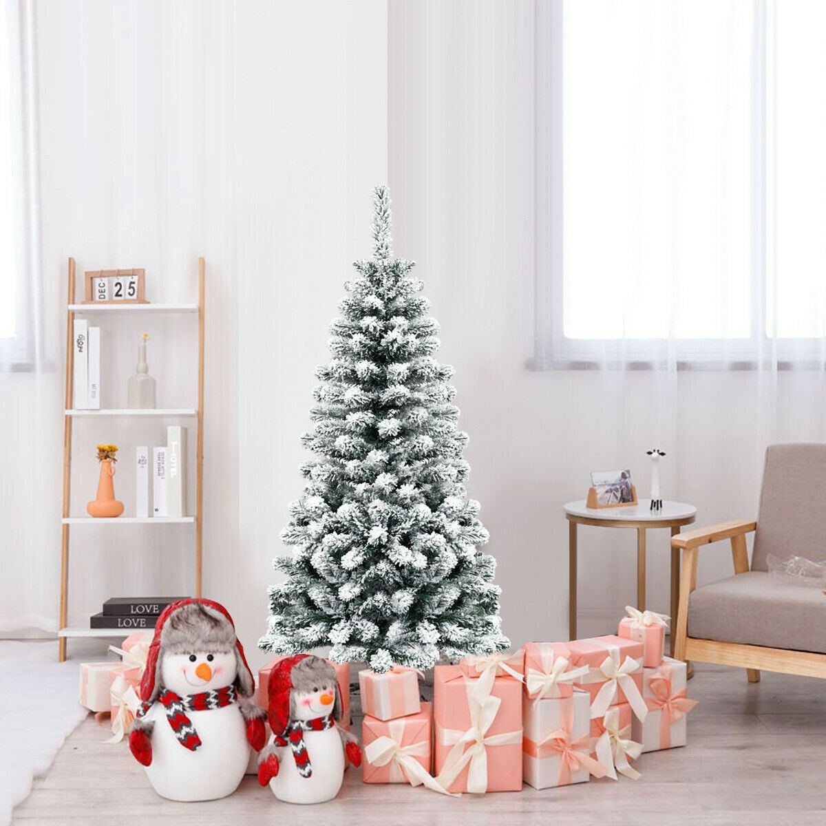4.5 Feet Artificial Pencil Christmas Tree, 242 Branch, Green Christmas Tree at Gallery Canada