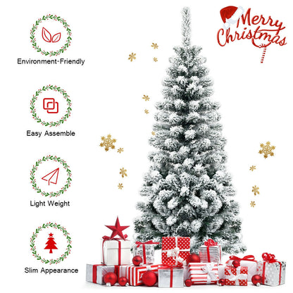 4.5 Feet Artificial Pencil Christmas Tree, 242 Branch, Green Christmas Tree at Gallery Canada