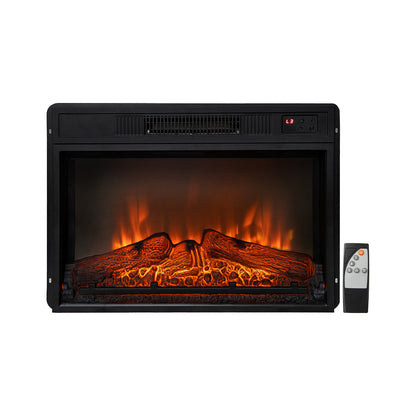 18/23 Inch Electric Fireplace Insert, Adjustable LED Flame, 23 Inches, Black Fireplaces at Gallery Canada