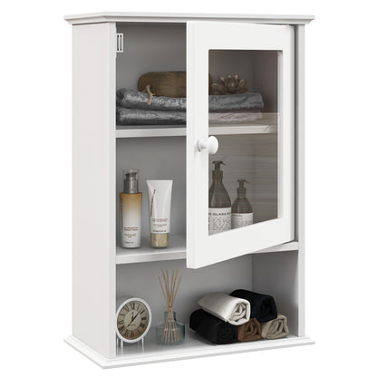 Wall Mounted Adjustable Medicine Cabinet, White Wall Cabinets at Gallery Canada