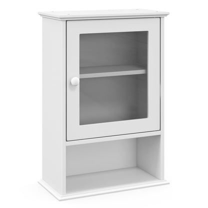 Wall Mounted Adjustable Medicine Cabinet, White Wall Cabinets White at Gallery Canada