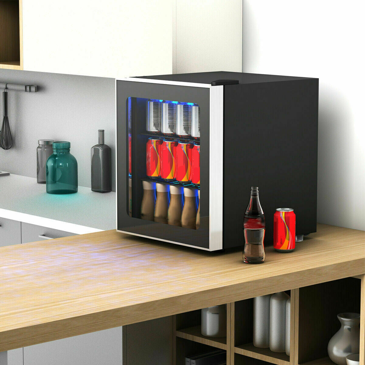 60 Can Mini Beverage Refrigerator, Glass Door Wine & Beverage Coolers at Gallery Canada