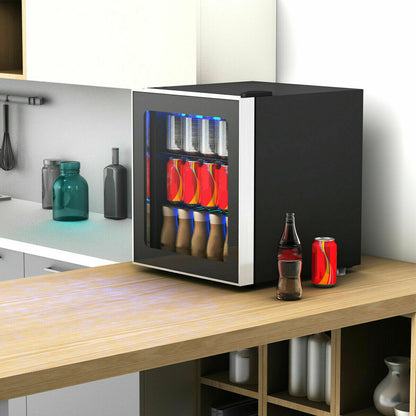 60 Can Mini Beverage Refrigerator, Glass Door Wine & Beverage Coolers at Gallery Canada