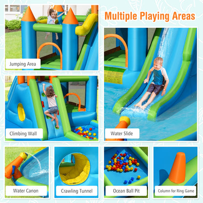 Inflatable Water Slide With Bounce House, Splash Pool, No Blower, Kids Bounce House at Gallery Canada