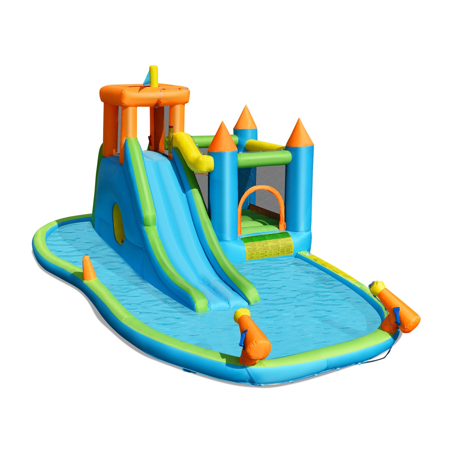 Inflatable Water Slide With Bounce House, Splash Pool, No Blower, Kids Bounce House at Gallery Canada