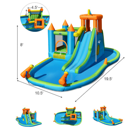 Inflatable Water Slide, Kids Bounce House, Splash Pool With Blower Bounce House at Gallery Canada