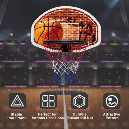 Wall Mounted Fan Backboard, Basketball Hoop With 2 Nets, Multicolor Sport Equipments at Gallery Canada