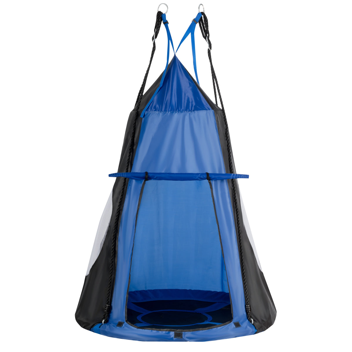 40 Inch Kids Hanging Chair, Detachable Swing Tent Set, Blue Swing & Playsets at Gallery Canada