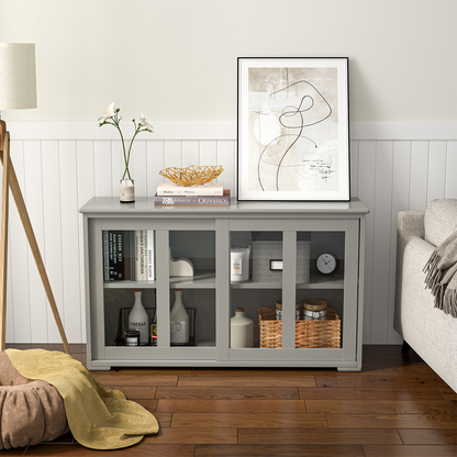 Sideboard Buffet Cabinet, Sliding Door, Gray Sideboards Cabinets & Buffets at Gallery Canada