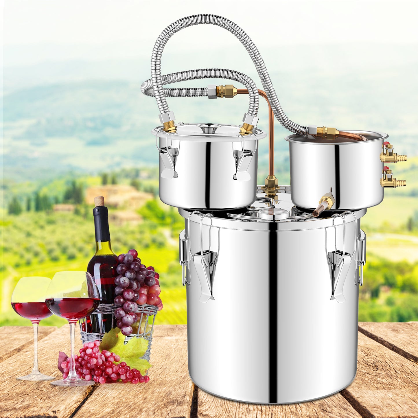 5 Gal, Water Alcohol Distiller, DIY Whisky, Silver Juicers & Coffee Machines at Gallery Canada