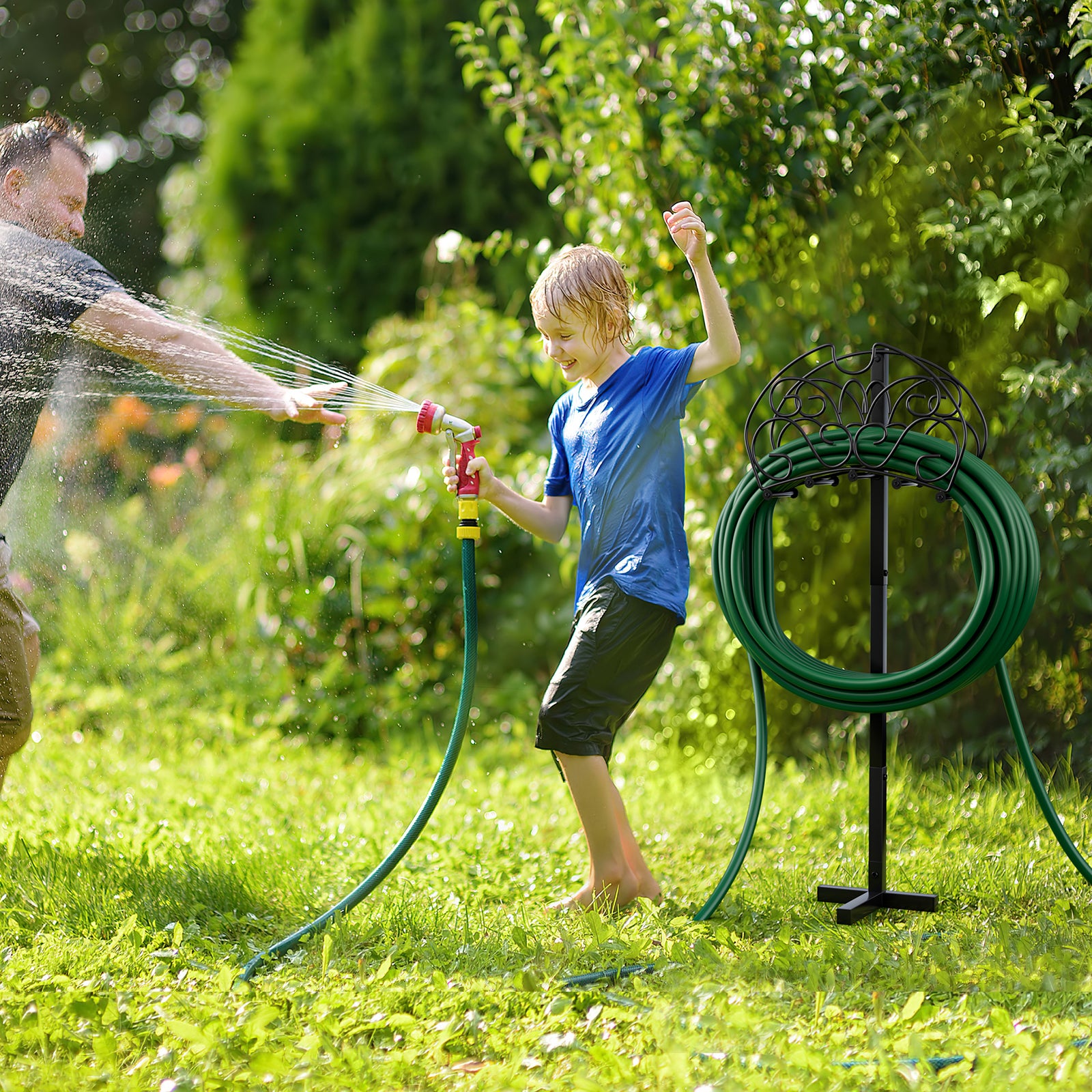 Detachable Freestanding Hose Holder, Outdoor Yard Garden, Black Garden Tools at Gallery Canada