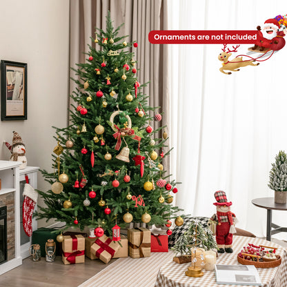 Pre-Lit Christmas Tree, 280 Warm White LED Lights, 8 Modes, 7 ft, Green Christmas Tree at Gallery Canada