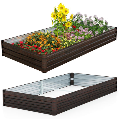 Large Outdoor Metal Planter Box, Vegetable Fruit Herb Flower Raised Garden Beds at Gallery Canada