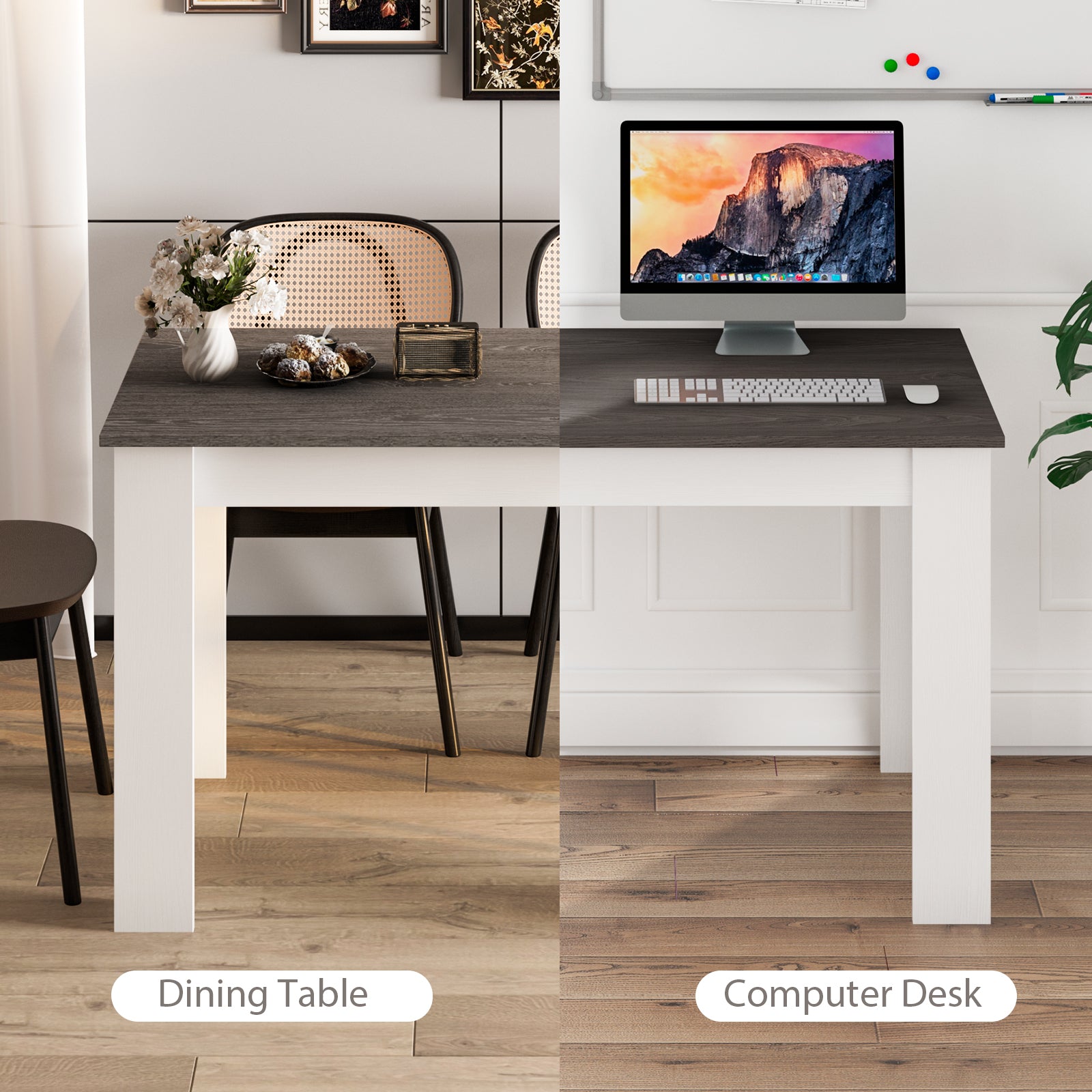 47 Inch Dining Table, Kitchen And Dining Room, Dark Gray Dining Tables at Gallery Canada