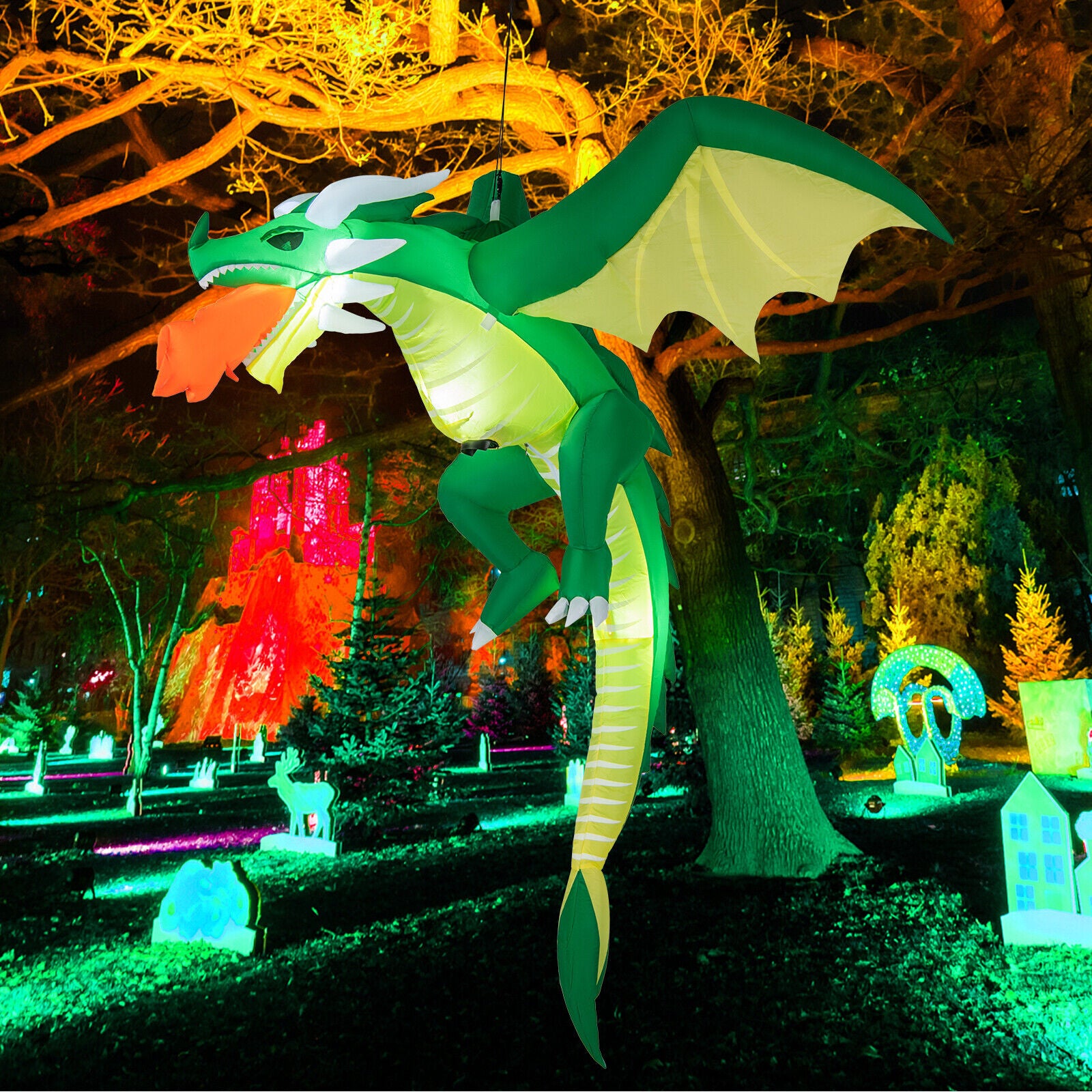 5 Feet Hanging Halloween Inflatable Dragon Halloween at Gallery Canada
