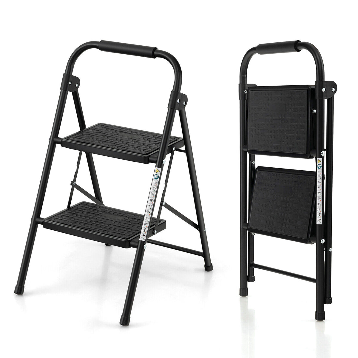2-Step Ladder, Wide Anti-Slip Pedal, Black Ladders at Gallery Canada