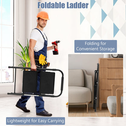 2-Step Ladder, Wide Anti-Slip Pedal, Black Ladders at Gallery Canada