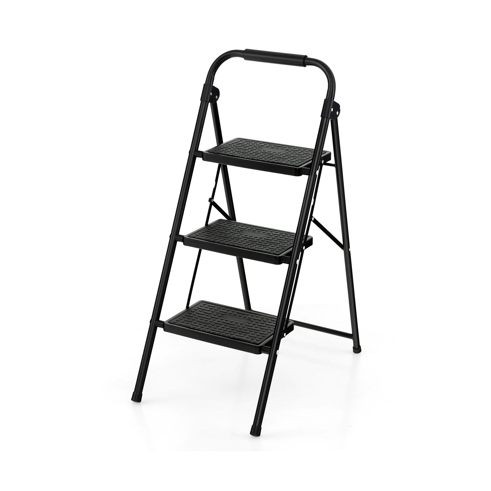 3-Step Ladder, Wide Anti-Slip Pedal, Black Ladders at Gallery Canada