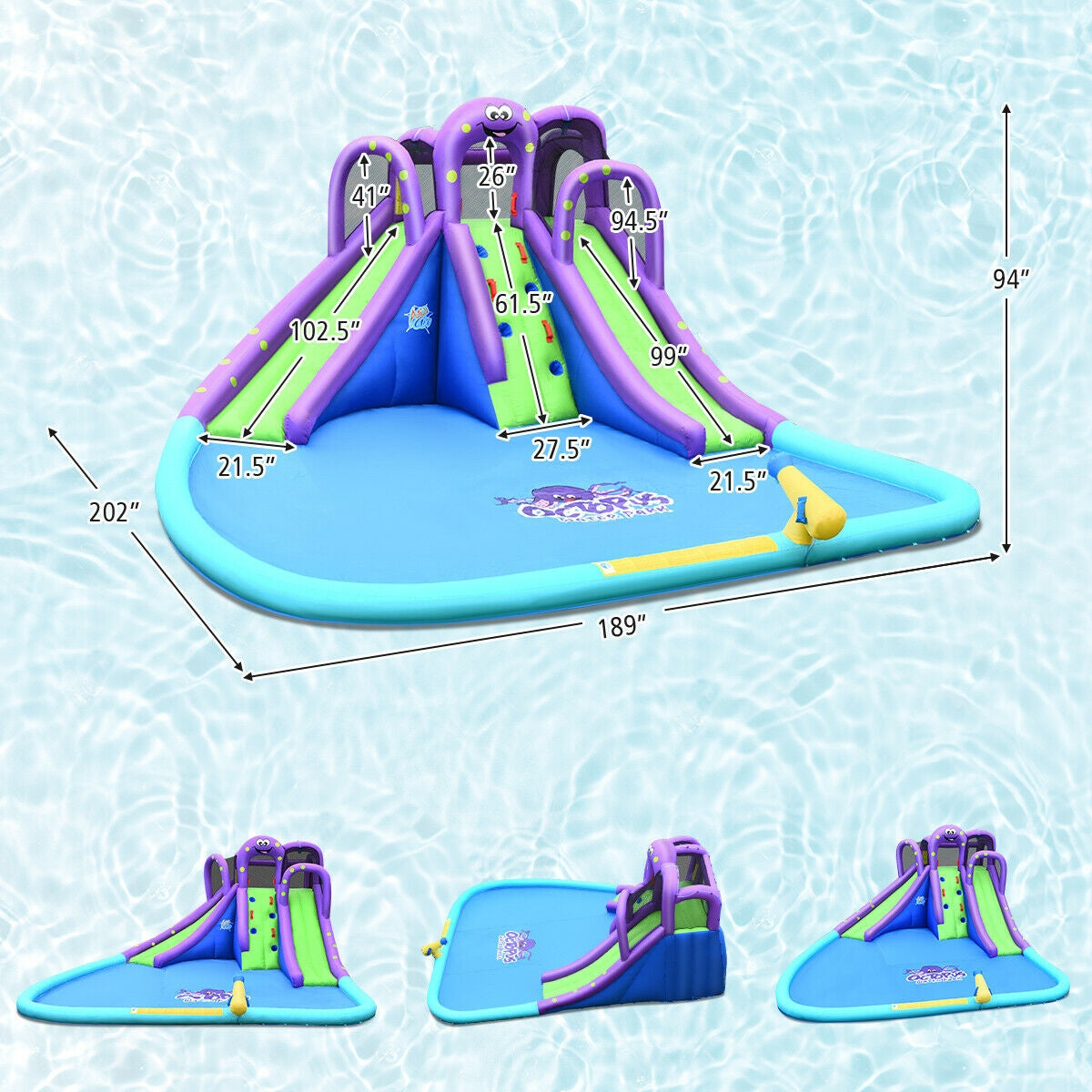 Inflatable Water Park, Mighty Bounce House With Pool Bounce House at Gallery Canada