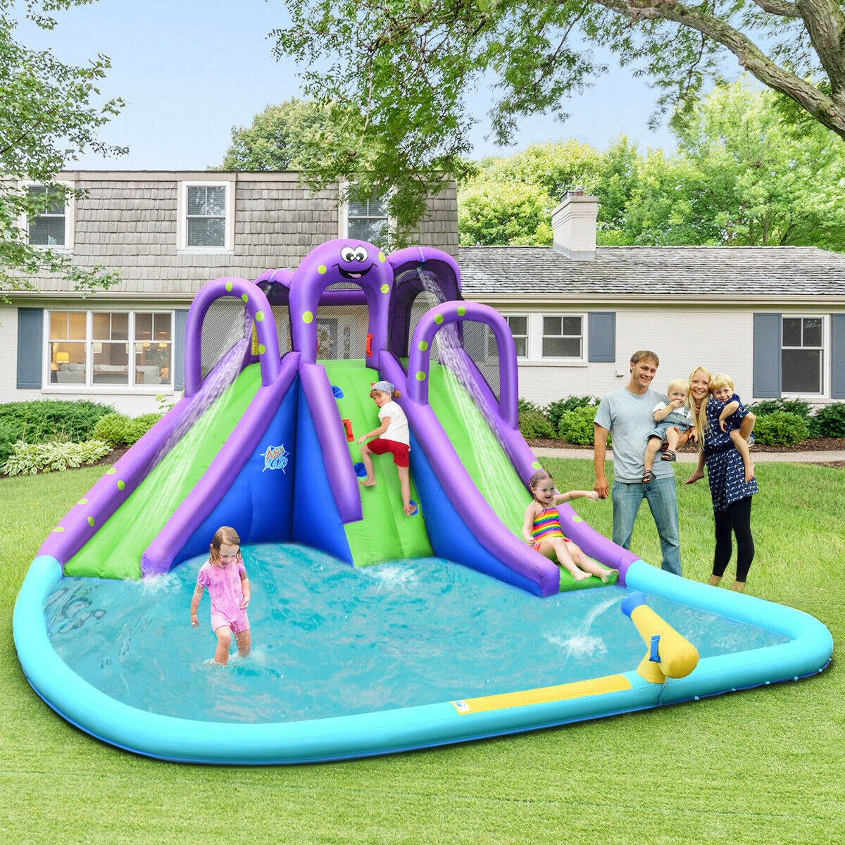 Inflatable Water Park, Mighty Bounce House With Pool Bounce House at Gallery Canada