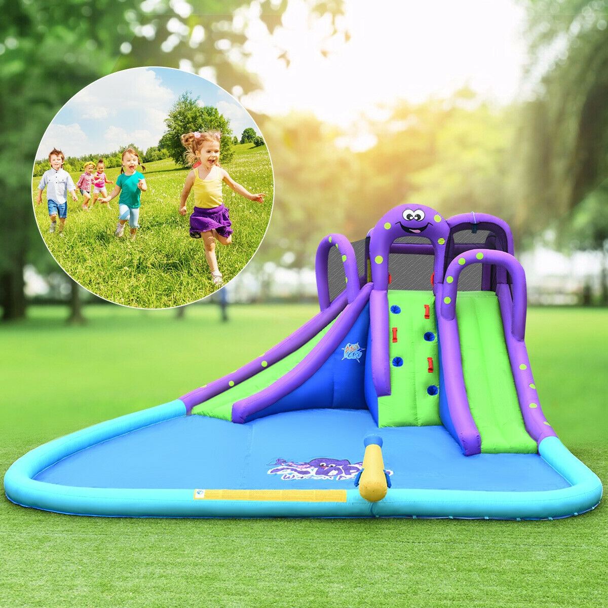 Inflatable Water Park, Mighty Bounce House With Pool Bounce House at Gallery Canada