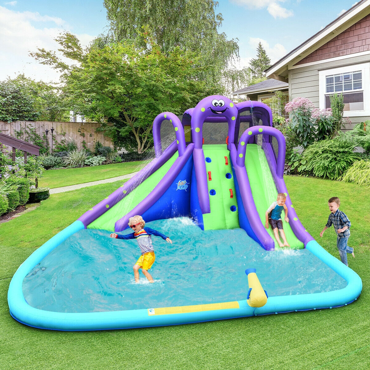 Inflatable Water Park, Mighty Bounce House With Pool Bounce House at Gallery Canada